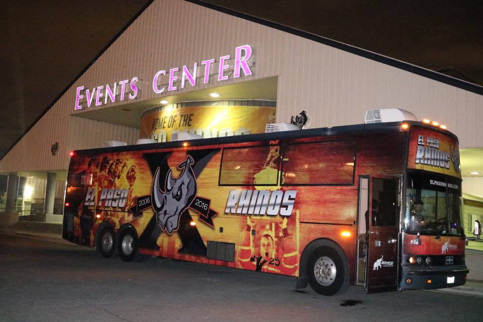 El Paso Rhinos Team Bus